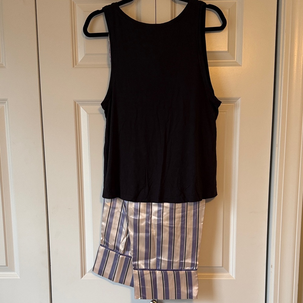 Adore Me Black and Purple Women's Pajama Set